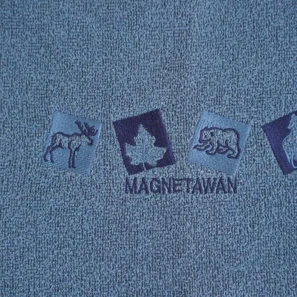 Collection Blue Magnetawan Wildlife Outdoor Cotton Blend Crewneck Sweatshirt L - Picture 8 of 10
